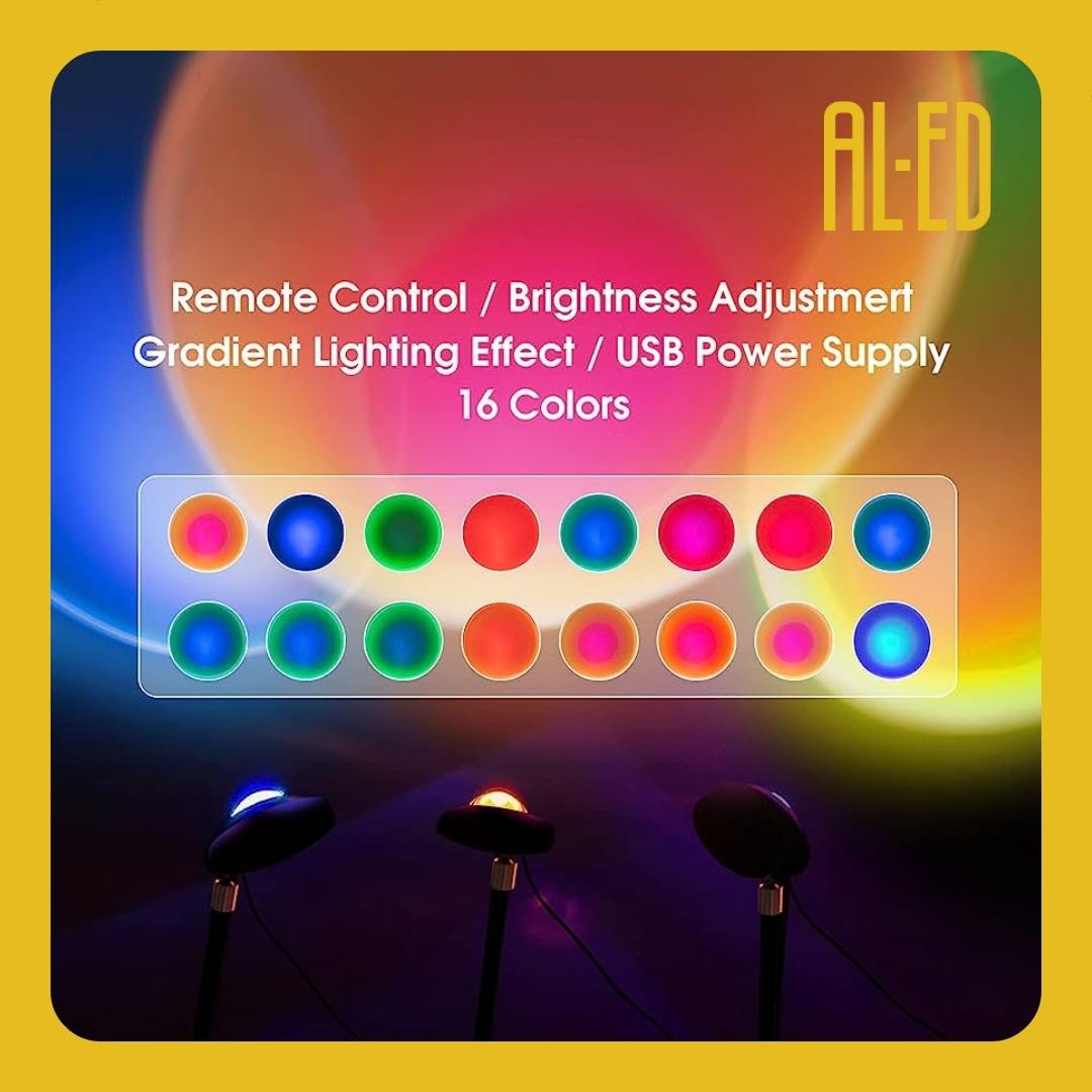 Sunset Lamp RGB + Galaxy Projector - Bundle 03